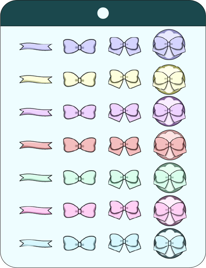 리본 모양 구독뱃지