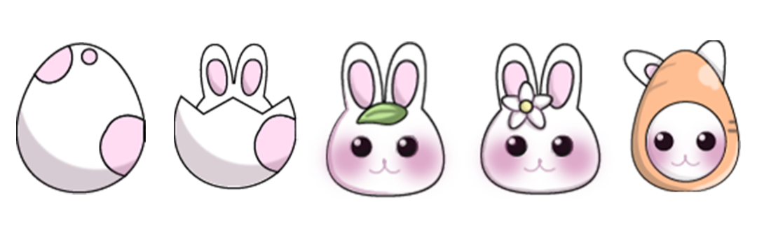 토끼 모양 구독뱃지